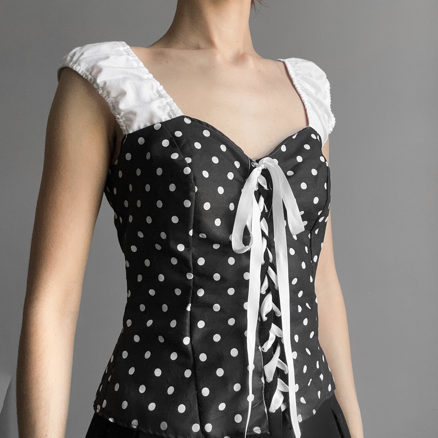 dotted corset top (S)