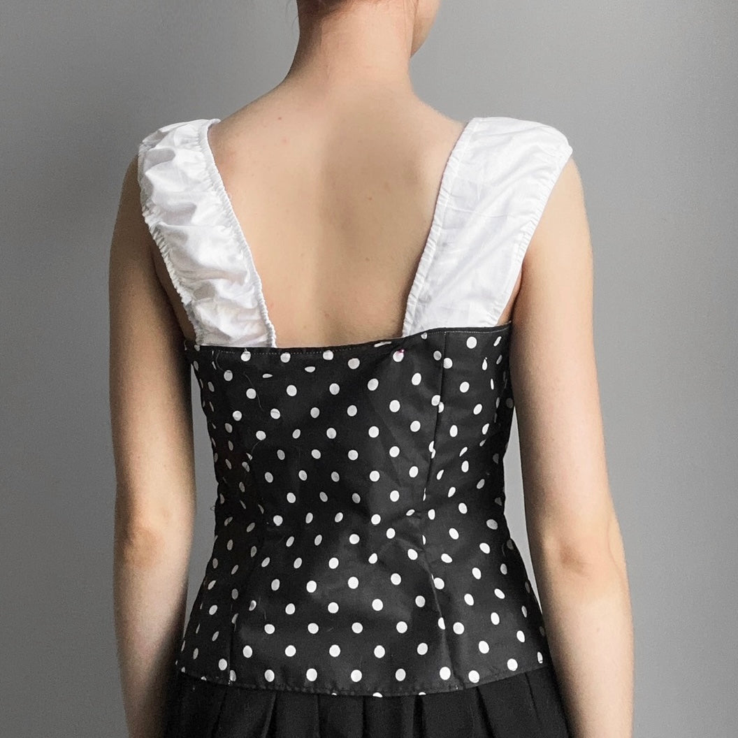 dotted corset top (S)