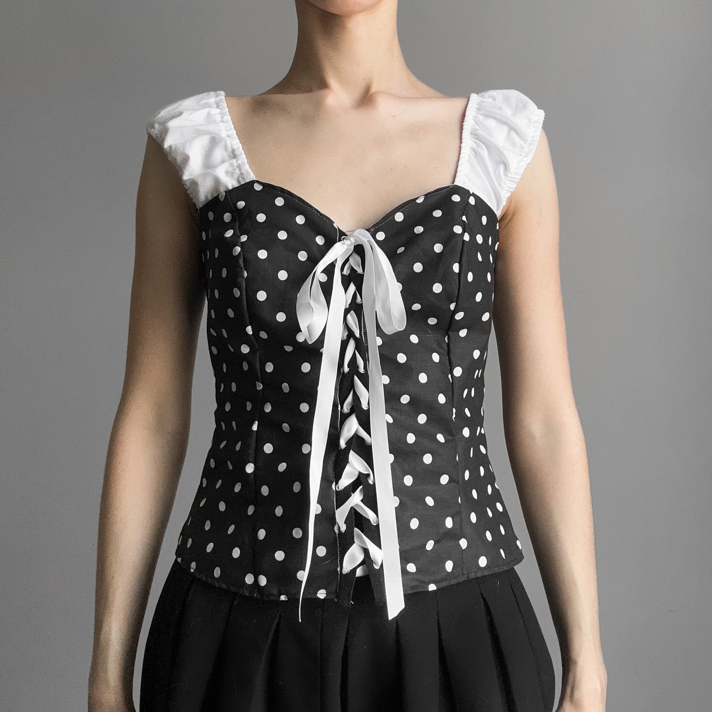 dotted corset top (S)