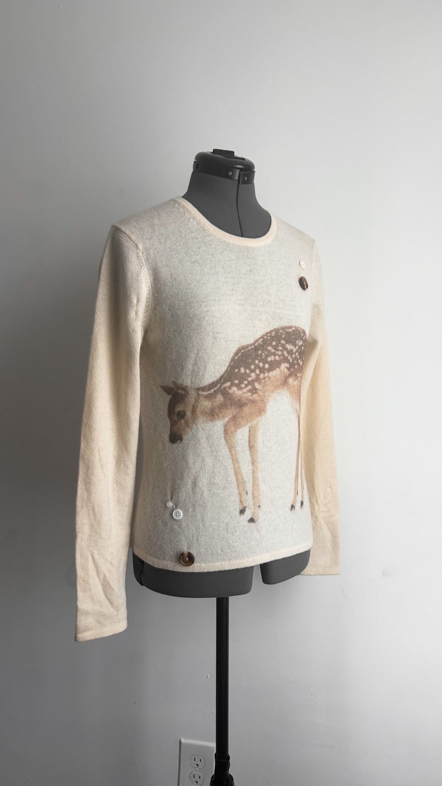 Fawn cashmere sweater (S)