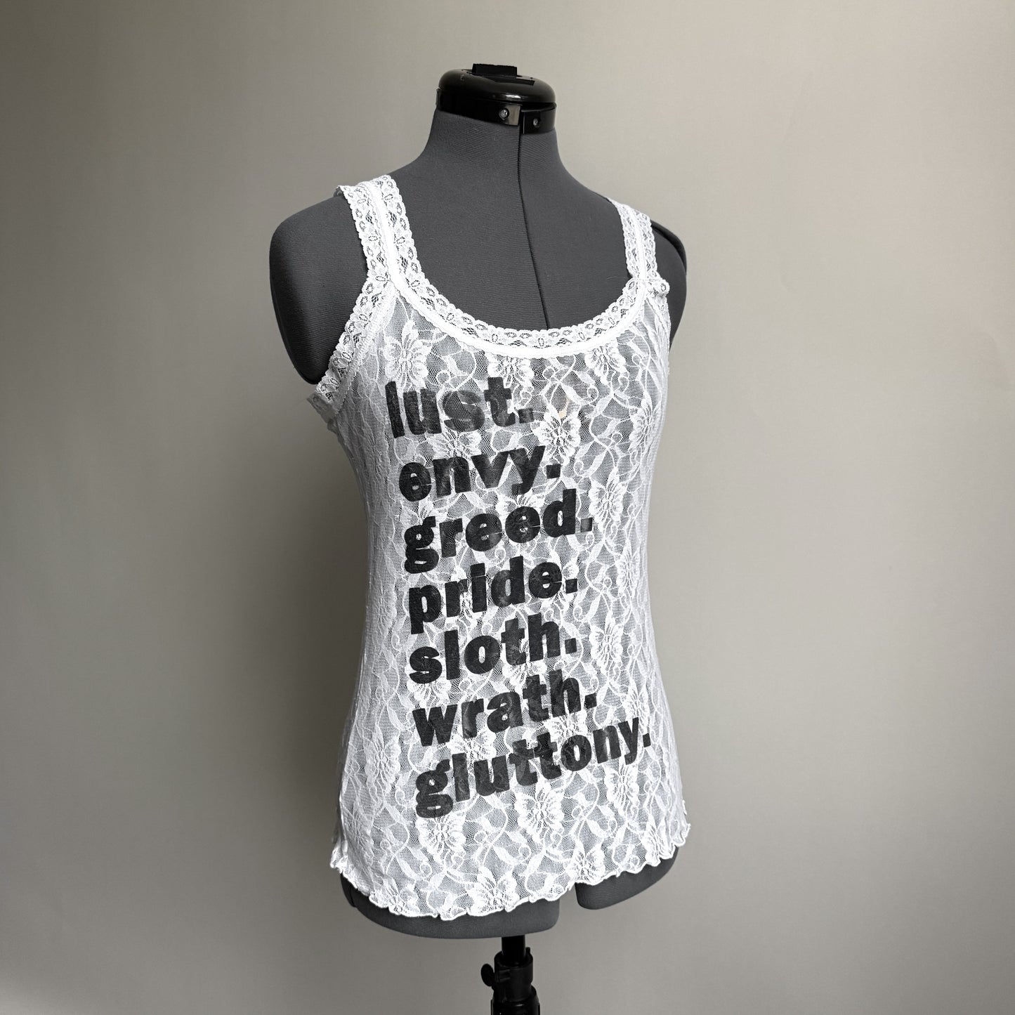 Deadly sins lace camisole