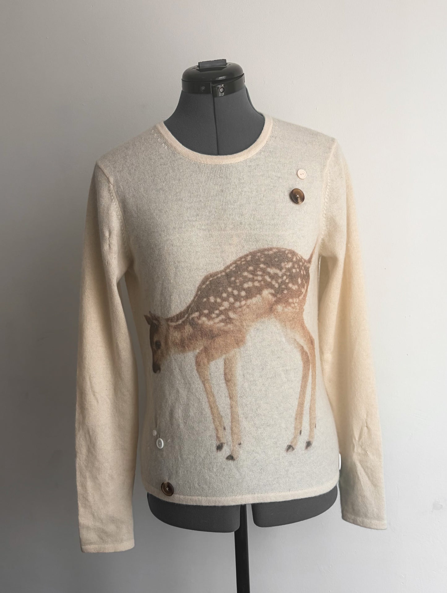 Fawn cashmere sweater (S)