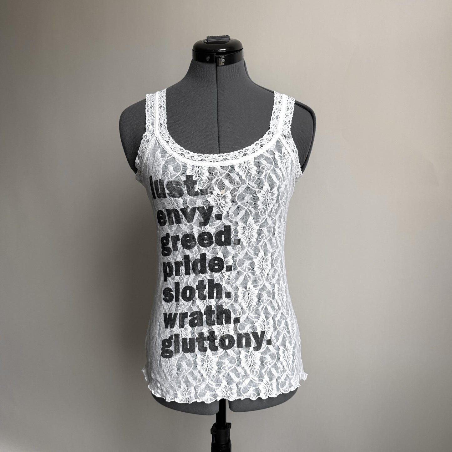 Deadly sins lace camisole