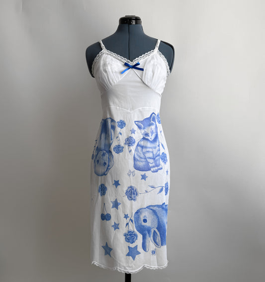 animal sketch dress (S)