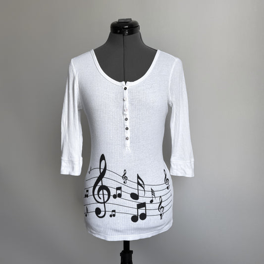 Music note blouse (M)