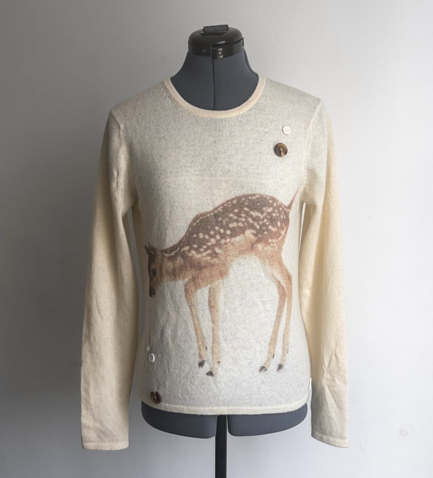 Fawn cashmere sweater (S)
