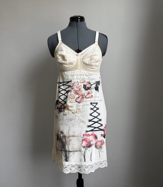 dried flowers dress (S)